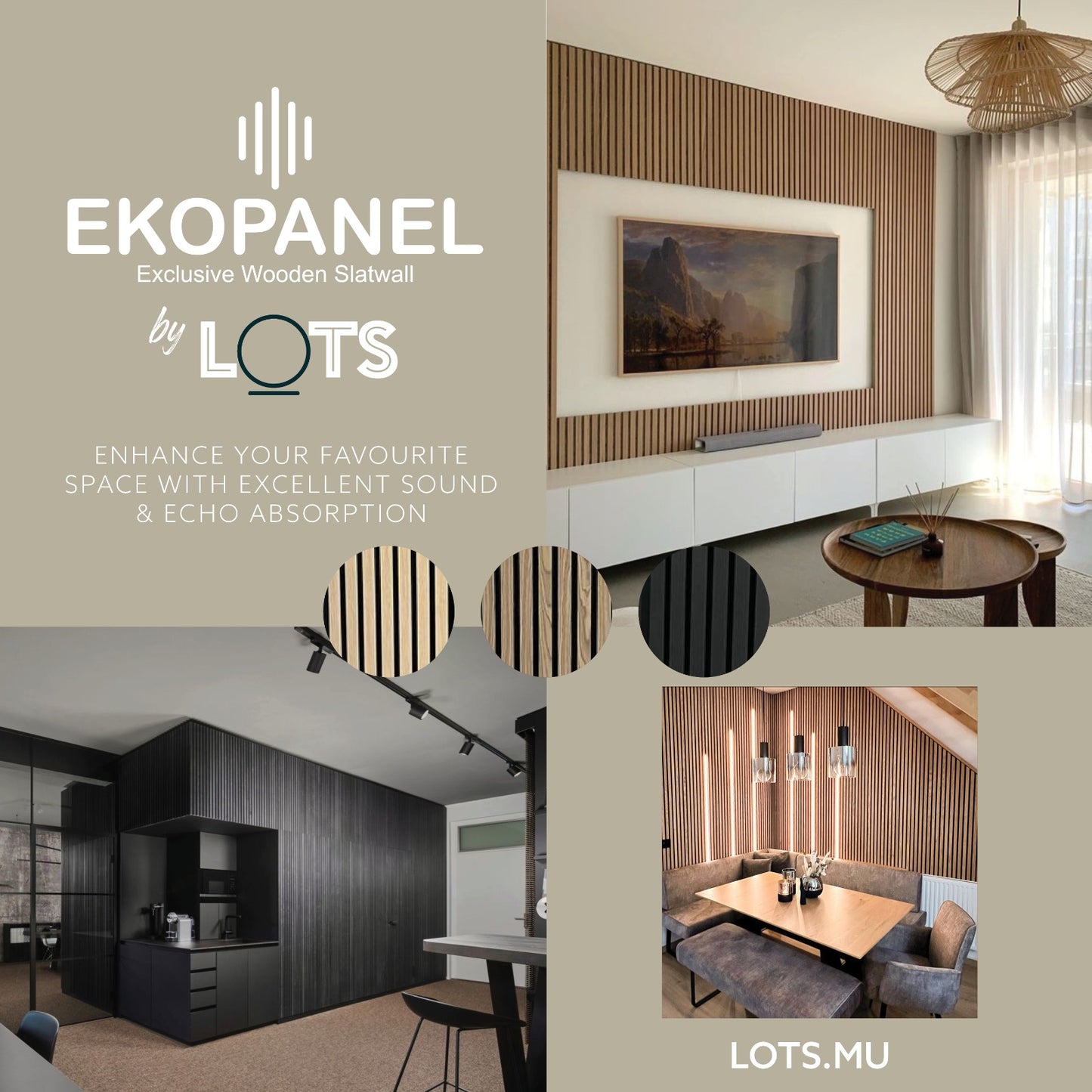EKOPANEL WOOD SLAT 2750 X 280MM