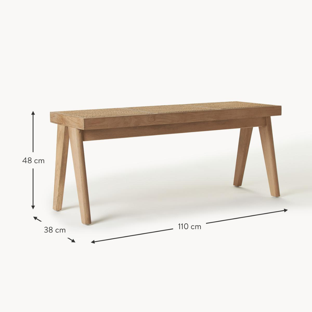 JENNA BENCH NATURAL ASH